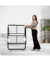 Sugift Rollaway Bed, 31" x 75", Foldable Bed with 4" Mattress, for Adults and Guests