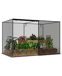 Sugift Crop Cages with Ground Stakes for Garden Plant Support