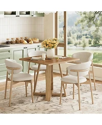 Tribesigns Square Dining Table for 2/4, Wooden Kitchen Table, 31.5" Dining Table (Only Table)