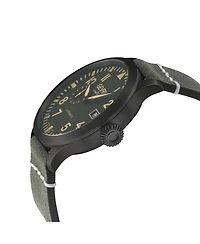 Gevril Men's Vaughn Swiss Automatic Italian Leather Strap Watch