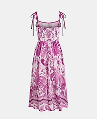 Cupshe Women's Night Show Paisley Midi Beach Dress