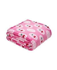 Juicy Couture Lightweight Ultra-Soft Plush Throw, 60" x 90"