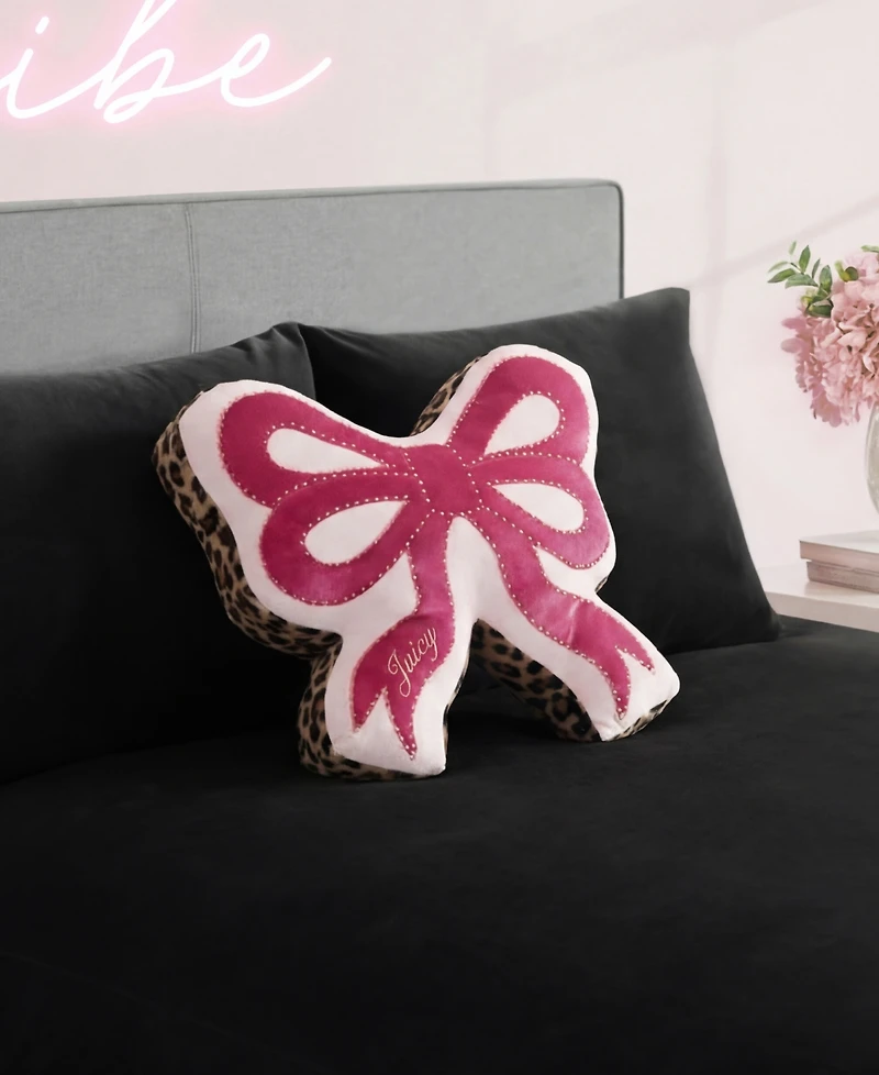 Juicy Couture Shaped Decorative Pillow, 18" x 18"