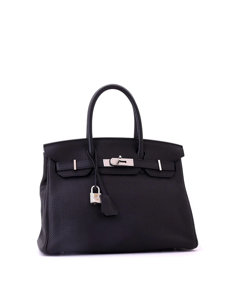 Pre-Owned HERMES Birkin 30 Handbag Togo with Palladium Hardware