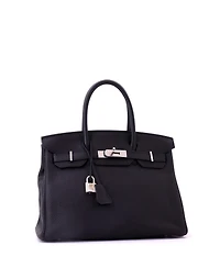 Pre-Owned HERMES Birkin 30 Handbag Togo with Palladium Hardware