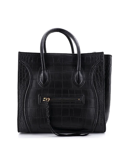 Pre-Owned Celine Medium Phantom Bag Embossed Leather