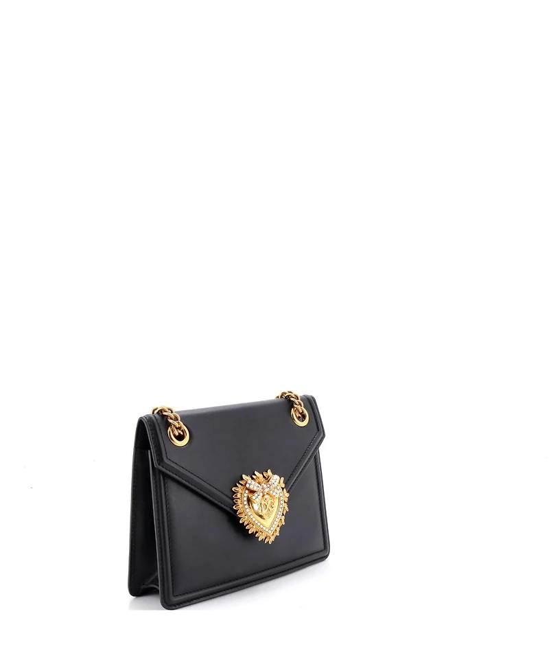 Pre-Owned Dolce & Gabbana Small Devotion Crossbody Bag Leather