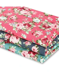 Gnuadz 3 Pieces 3 Yards 62 Inch Floral Cotton Fabric Pattern Quilting Bundle Sewing Crafting Diy
