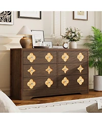 gaomon Dresser for Bedroom with Drawers, Wide Chest of Large Decorative Drawer Front with Large Clothes Storage Cabinet