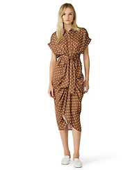 Steve Madden Women's Tori Collared Short-Sleeve Dress