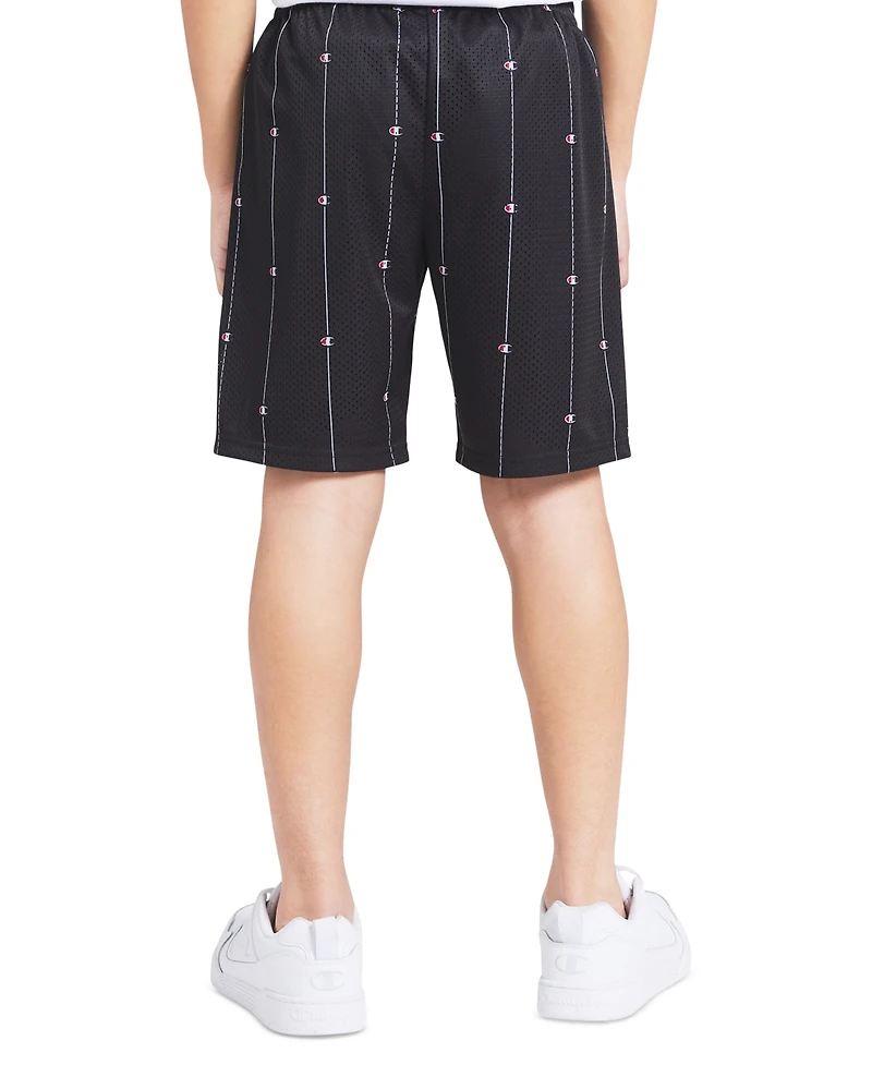 Champion Big Boys' Printed Mesh Hole Short