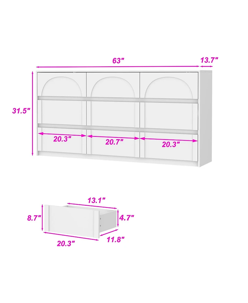 Famapy 9-Drawer Dresser With Elegent Design