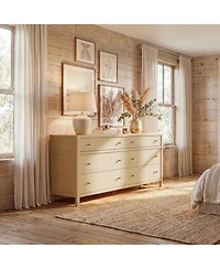 Famapy Solid Wood Dresser , Pre-Assembled Chest , Created for Macy's