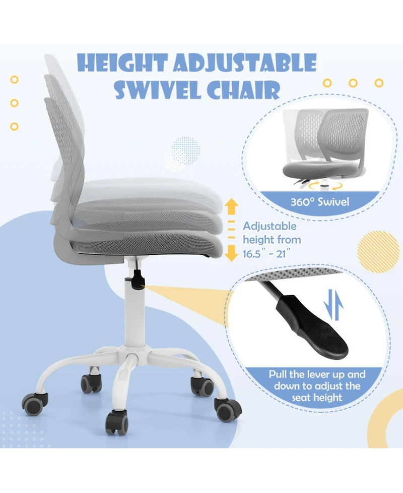 Gouun Ergonomic Adjustable-Height Mesh Children Study Chair