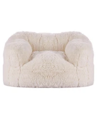 Sugift Bean Bag Chair, Plush Sofa Chair with Armrests, High-Density Foam