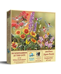 SunsOut Hummingbirds at the Gate 500 piece Jigsaw Puzzle for Adults