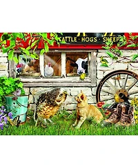 SunsOut Owl and Pussycat 1000 piece Jigsaw Puzzle for Adults