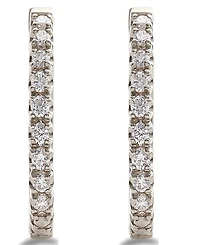 Diamond Hoop Earrings (5/8 ct. t.w.) in 14k White Gold