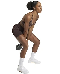 adidas Women's Optime Leopard Strappy Light Support Bra