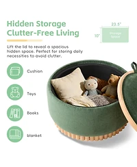 Rainsken 29" Round Storage Ottoman