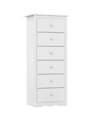 Gouun 6-Drawer Tall Chest Dresser for Bedroom Storage