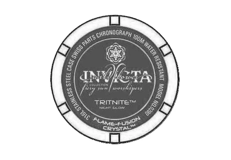 Invicta Women's 0280 Wildflower Quartz Chronograph Mother of Pearl Dial Watch