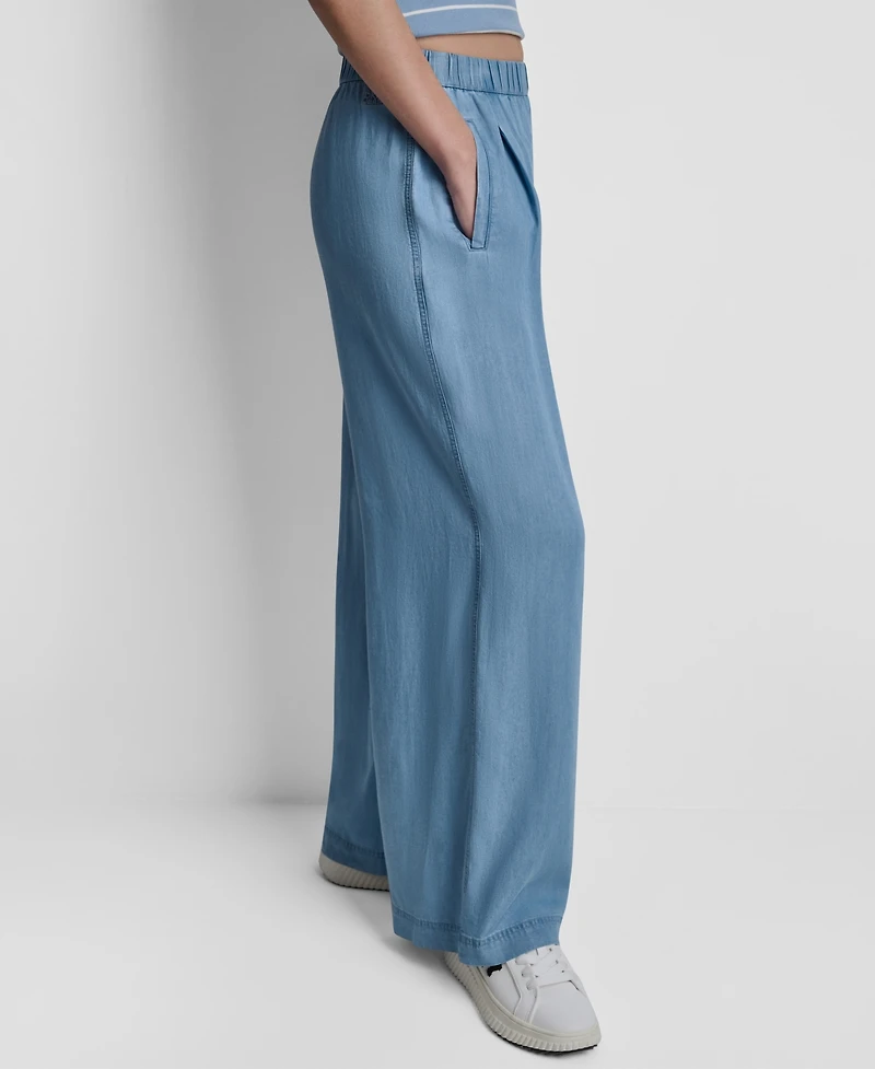 Dkny Jeans Women's High-Rise Wide-Leg Pants