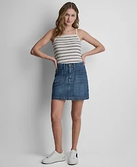 Dkny Jeans Women's High-Rise Mini Skirt