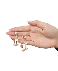 Jessica Simpson Butterfly Hoop Earrings for Women