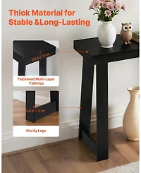 Sugift Console Table, 56 in, Modern Desk Behind Couch for Living Room