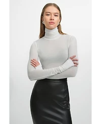 Marcella Women's Eloise Sheer Turtleneck