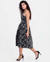 Sam Edelman Women's Floral A-Line Sleeveless Dress