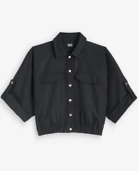 I.n.c. International Concepts Petite Linen Short-Sleeve Shirt Jacket, Macy's Exclusive