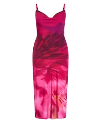 City Chic Plus Sadie Print Slip Dress