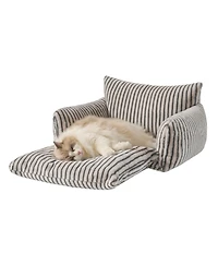 Aronkl Fluffy Plush Cat Bed Double Layer Soft Pet Couch Sofa Nest Comfortable Sleeping Easy Clean For Small Cats Dogs