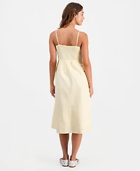 And Now This Petite Smocked Scoop Neck Sleeveless Midi Dress, Macy's Exclusive