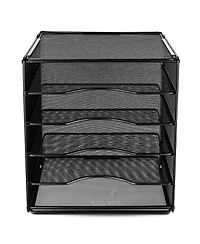 Gnuadz Mesh Desk Organizer File Holder Paper Sorter 5 Slots