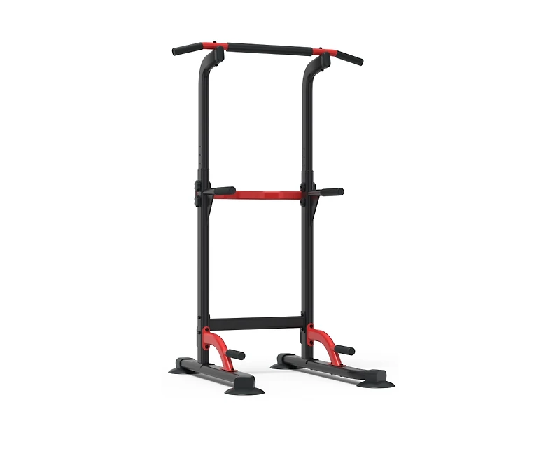 Zenova Pull Up Dip Station For Home Gym Strength Training Height Adjustable Free Standing