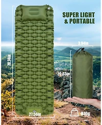 Gnuadz Self Inflating Sleeping Pad with Foot Pump for Camping Hiking Outdoor Recreation Gear