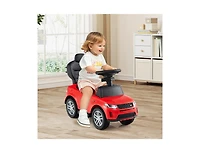 Slickblue Kids 3-in-1 Push Car with Removable Handle and Safety Guardrail