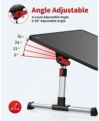 Gnuadz Laptop Desk Adjustable Stand Portable Foldable Tray