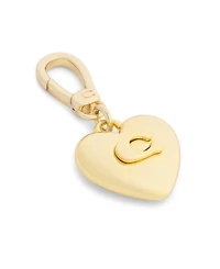 Coach Gold Collectible Signature Sculpted C Heart Jewelry Charm