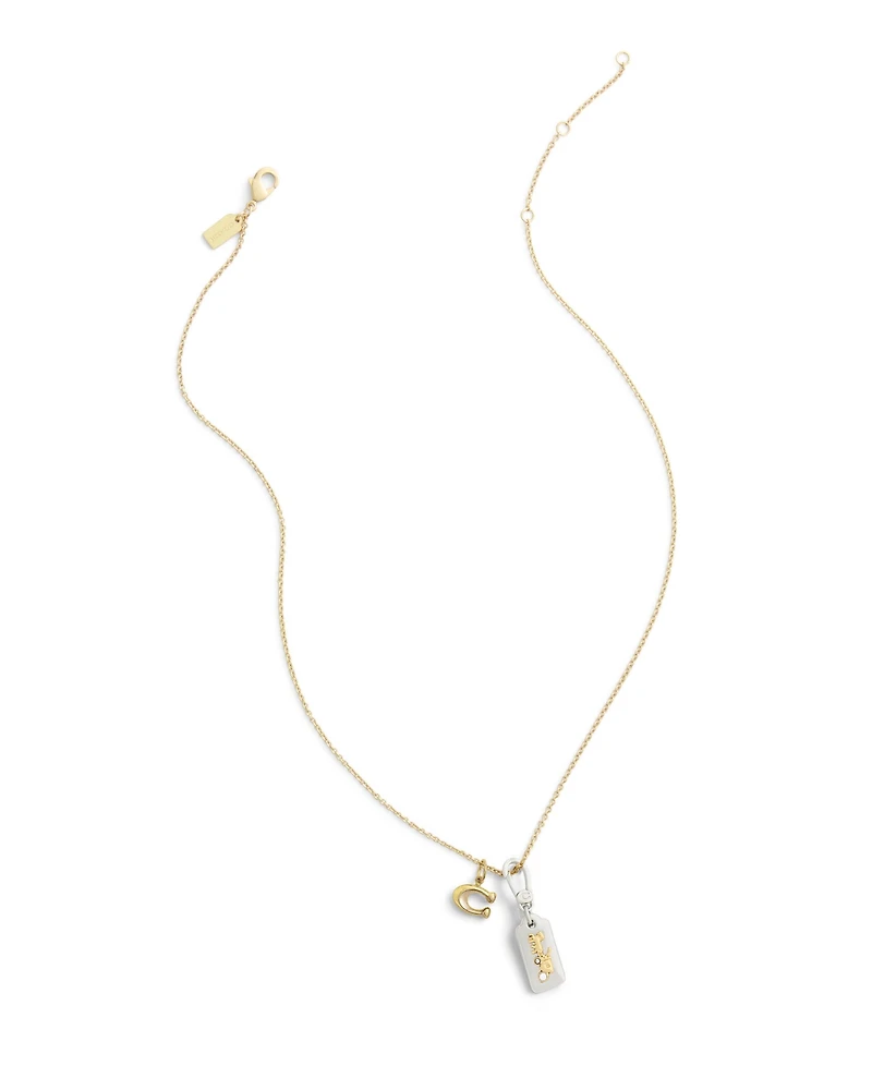 Coach Two-Tone Collectible Signature Horse Carriage Jewelry Charm