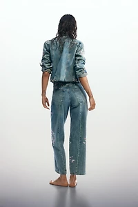 Desigual Women's Embroidered denim jacket