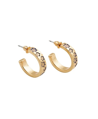 Fable England Nightshade Gold Hoop Earrings