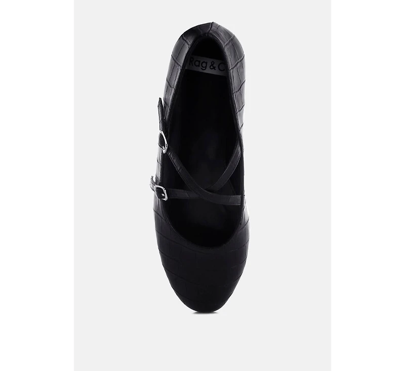 Rag and Co Womens Chirola Mary Jane Ballet Flats