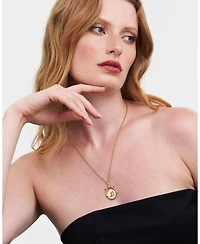 Fable England D Initial Daisy Spinner Chain Necklace