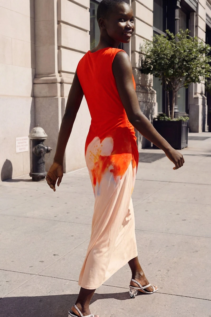 Desigual Women's Two-tone floral dress