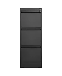 gaomon Metal Vertical Filing Cabinet with Lock and 3 Drawers