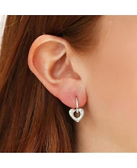 The Lovery Heart Huggie Hoop Earrings